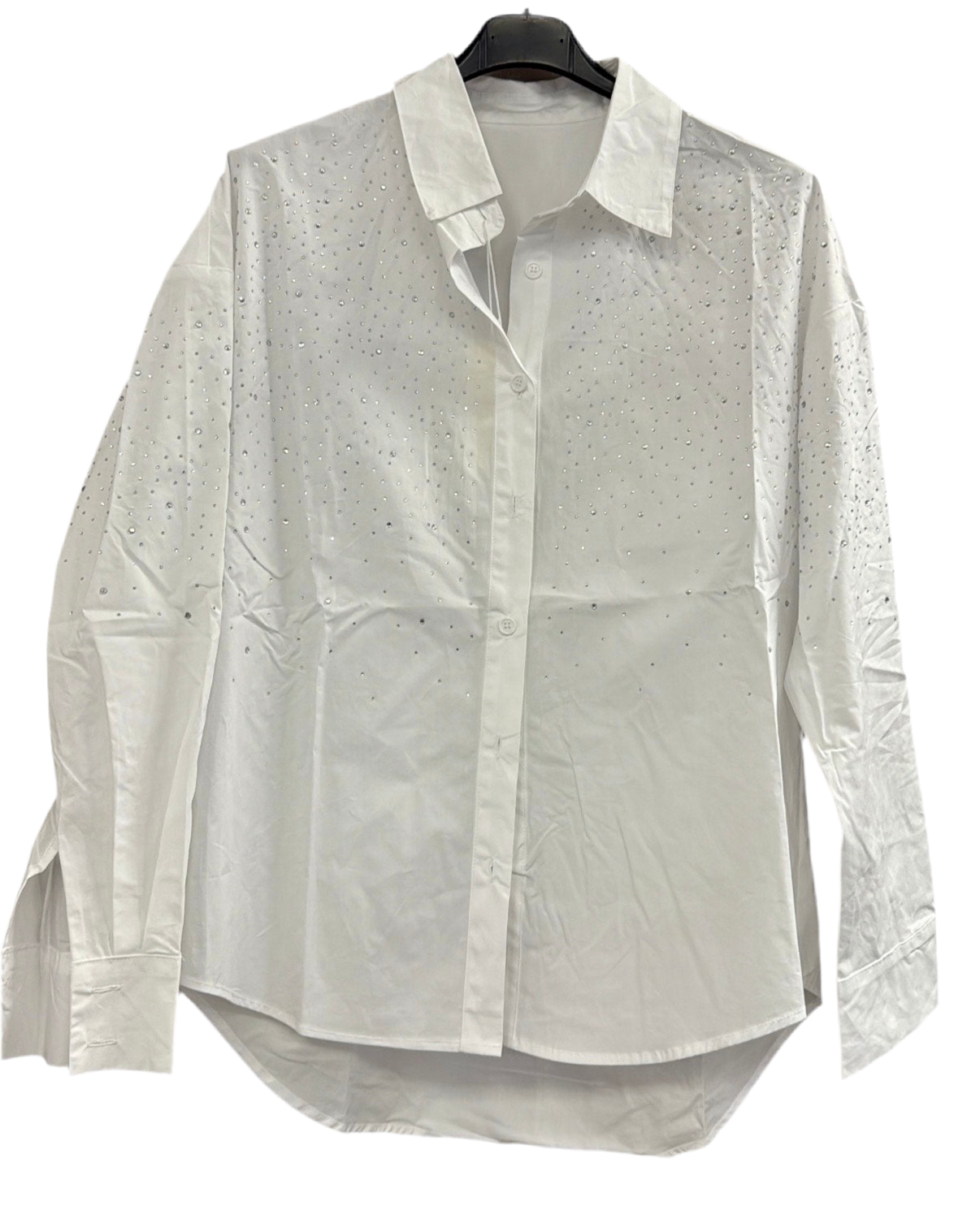 CAMICIA OVER BRILLANTINATA BY HERISSON FIRENZE