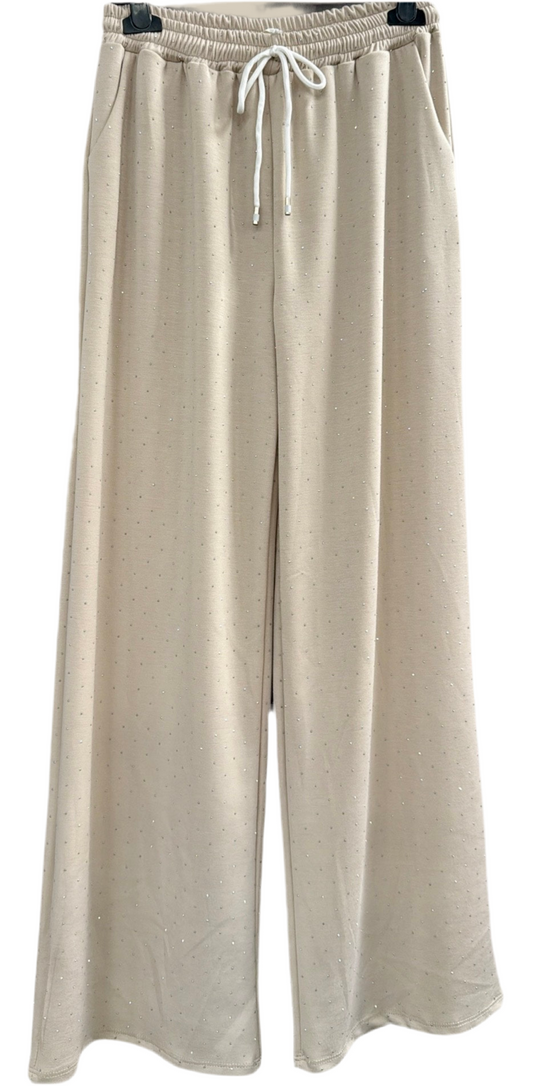 PANTALONE A PALAZZO BRILLANTINATO BY ASHLEY